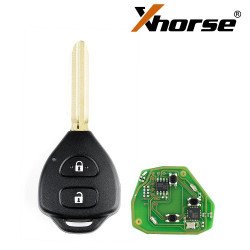 Xhorse 2 Button Fixed Blade Wired Remote (Toyota Style)